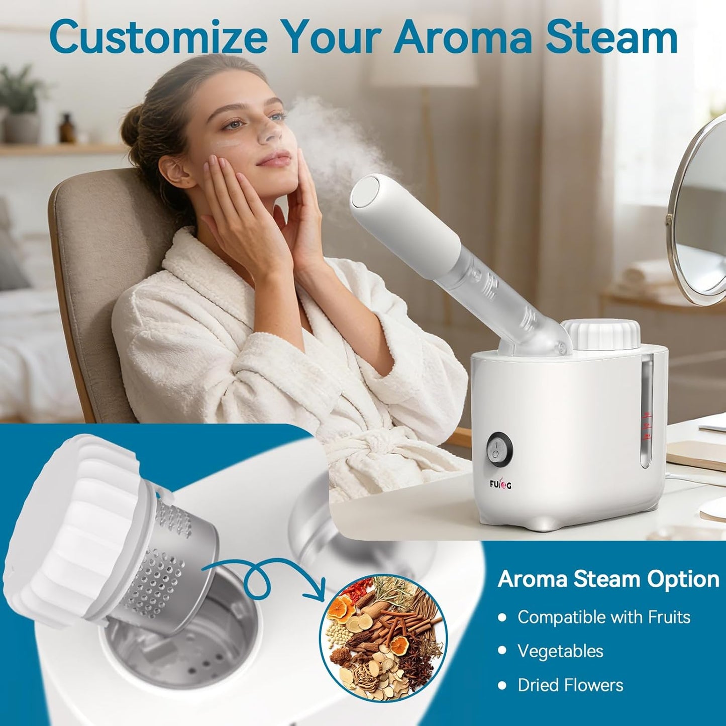 Glownova - Vaporizador Facial Nano Ionico