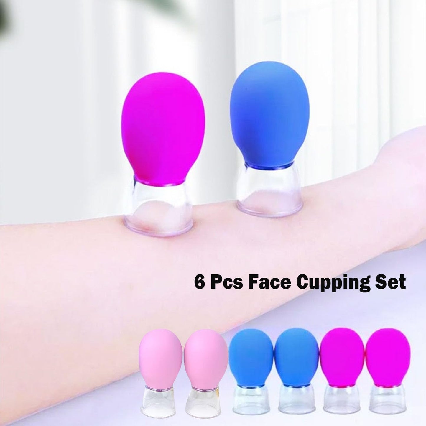 Glownova - Set De Copas De Ventosas Faciales Antiedad
