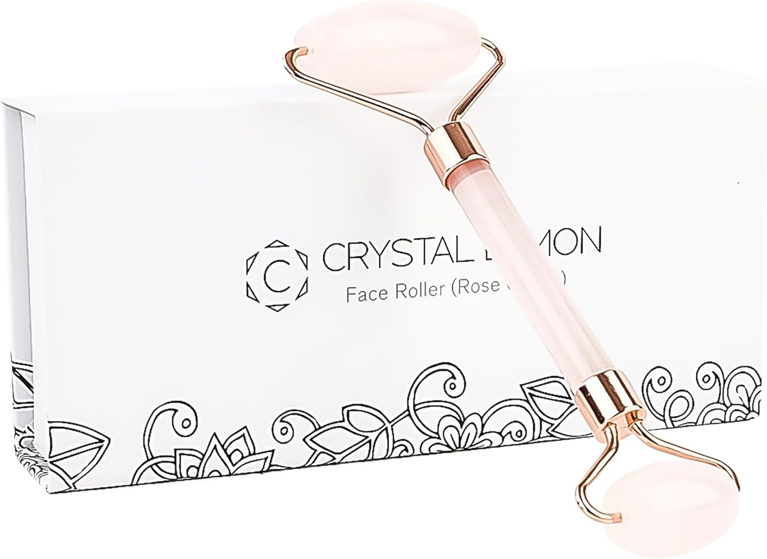 Glownova - Rodillo Facial De Cuarzo Rosa (Downsell)