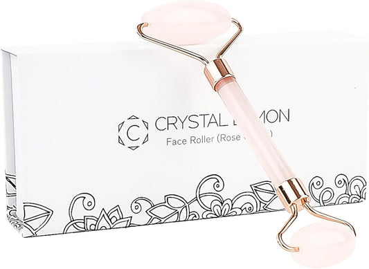 Glownova - Rodillo Facial De Cuarzo Rosa (Downsell)